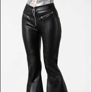 Dark Nebula Flared Trousers by Killstar